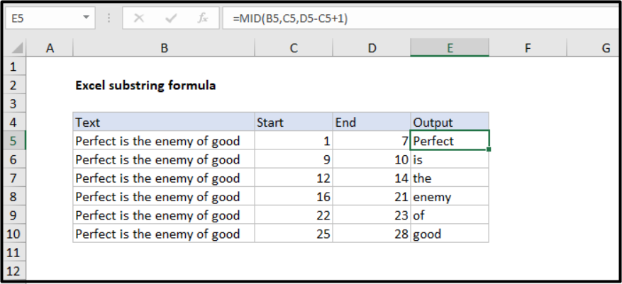 LEFT RIGHT MID Microsoft Excel Formulas